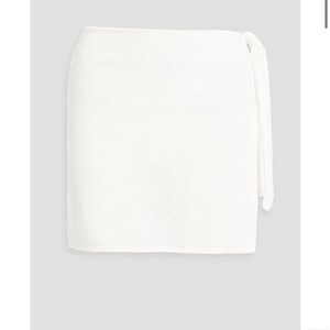 NWT Onia Linen Knit Mini Sarong | White - White